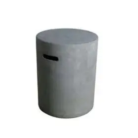 Elementi Round Tank Cover - Grey Smooth Finish