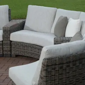 Ebel: Avallon Curved Sectional Set of 3 with Sunbrella Fabric