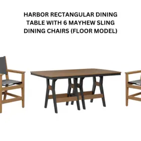 Berlin Gardens: Harbor Rectangular Dining Set- FLOOR MODEL