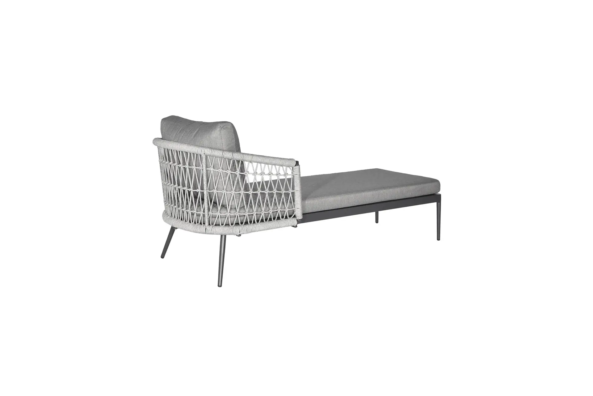 L286 Muses Lounger without canopy, Charcoal Cushion-2