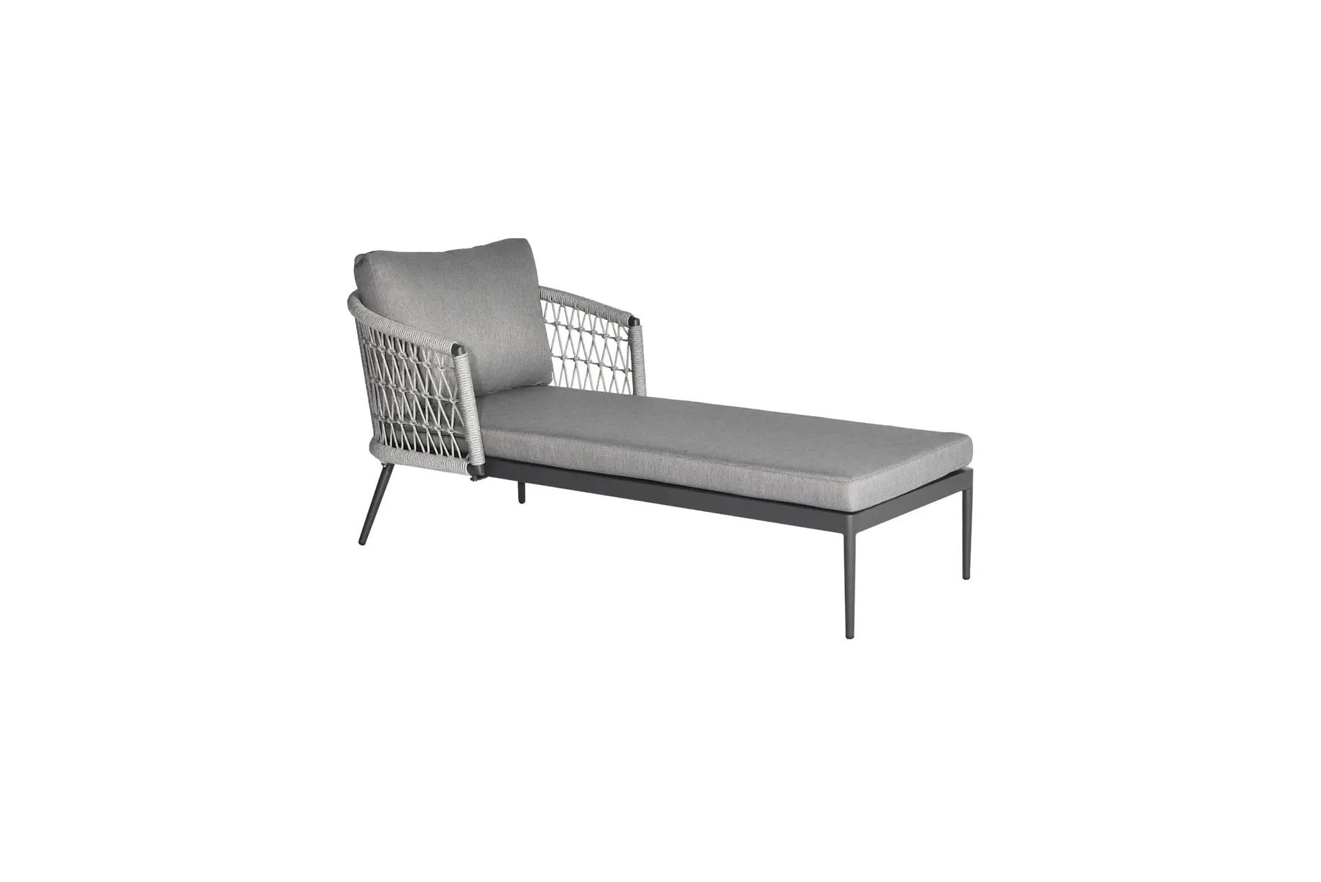 L286 Muses Lounger without canopy, Charcoal Cushion