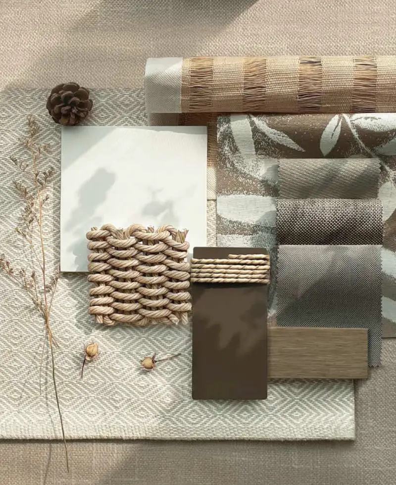 Earth Tone outdoor furniture materials