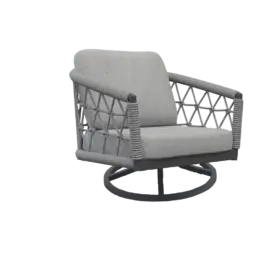 Muses Fishnet Swivel Club Chair