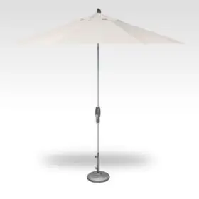 Treasure Garden 9' Auto Tilt Octagon Market Umbrella-Silver Shadow Frame