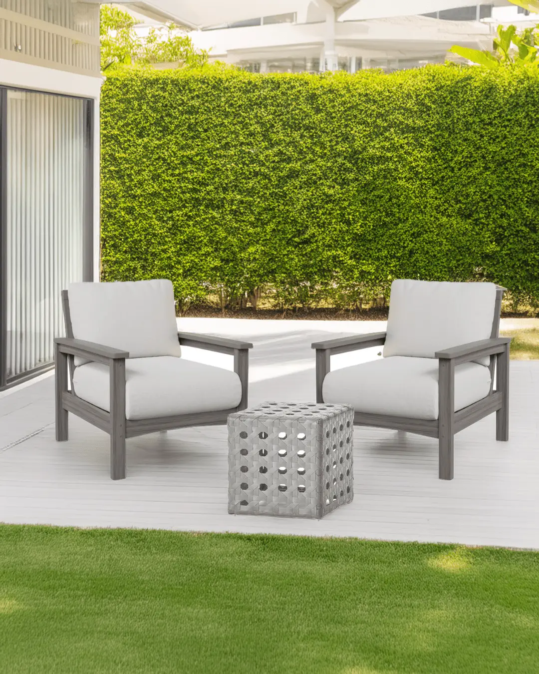 Camden Driftwood grey with cube