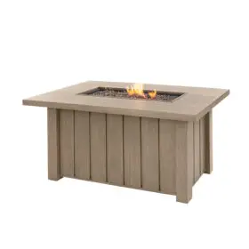 Trevi Rectangular Fire Pit with Lid by Ebel