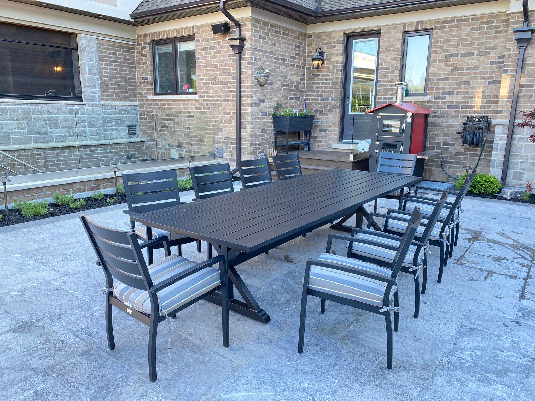 10 seater outdoor dining set
