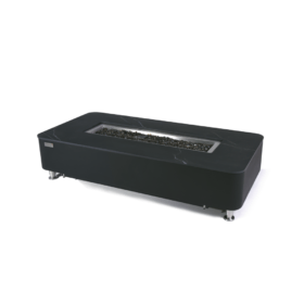 Elementi Plus - Valencia Porcelain Top Fire Table - Black Rectangle