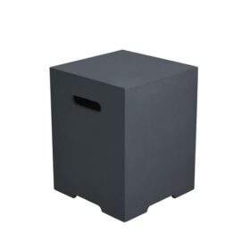 Elementi Square Tank Cover - Smooth Finish - Dark Gray