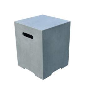 Elementi Square Tank Cover - Smooth Finish - Light Gray