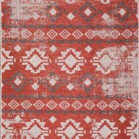 Carnival Rug- Patterned Red