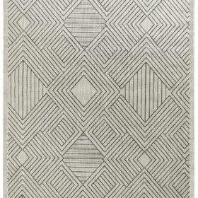 Oksana Rug -Grey Geo