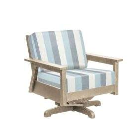 Tofino Swivel Arm Chair by CR Plastics