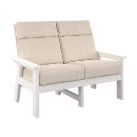 Charleston High Back Loveseat by CR Plastics
