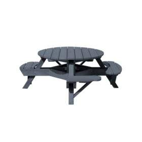 51" Round Picnic Table - Wheelchair Accessible by CR Plastics