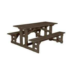 72" Rectangular Picnic Table by CR Plastics