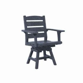 Napa Dining Swivel Arm Chair by CR Plastics