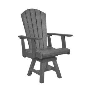 Addy Swivel Dining Arm Chair by CR Plastics