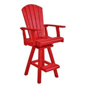 Swivel Counter Arm Chair by CR Plastics