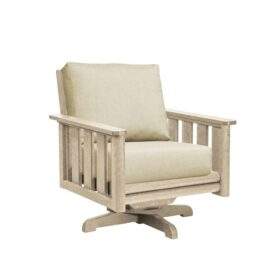 Stratford Swivel Arm Chair by CR Plastics